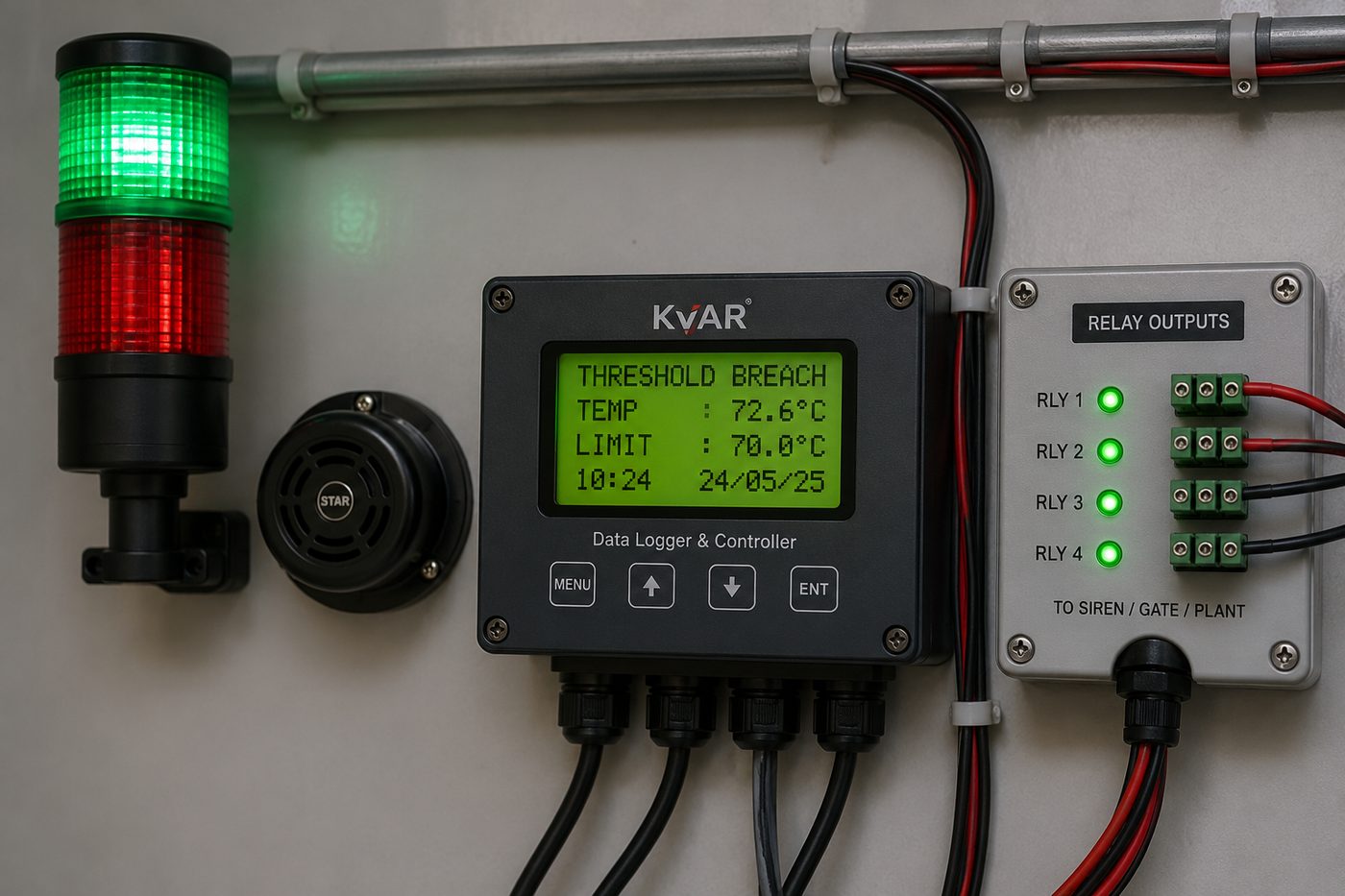 Alarm and buzzer