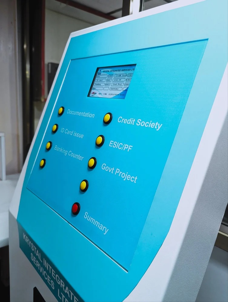 Counter keypad caller