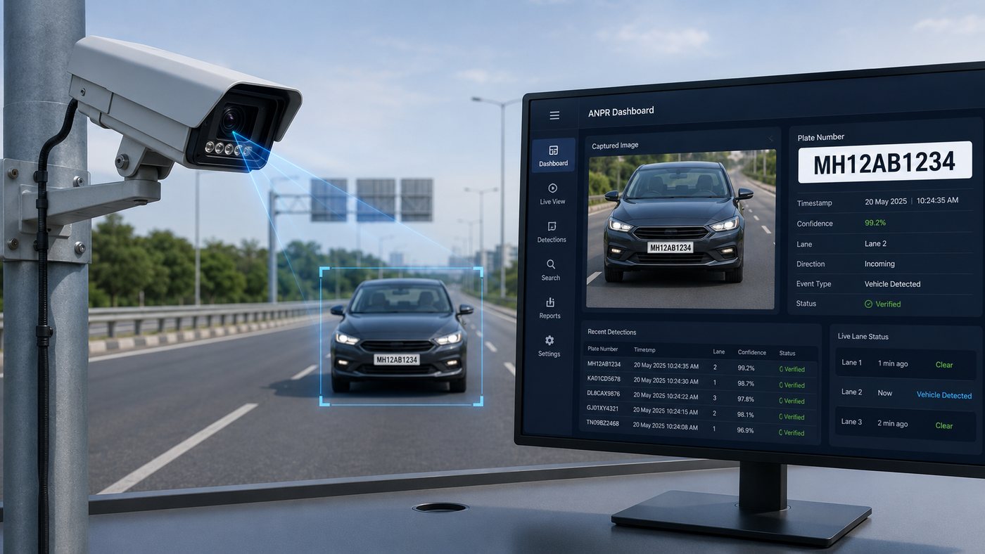 ANPR gate camera